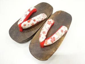 未使用品　焼桐子供用下駄(18センチ)